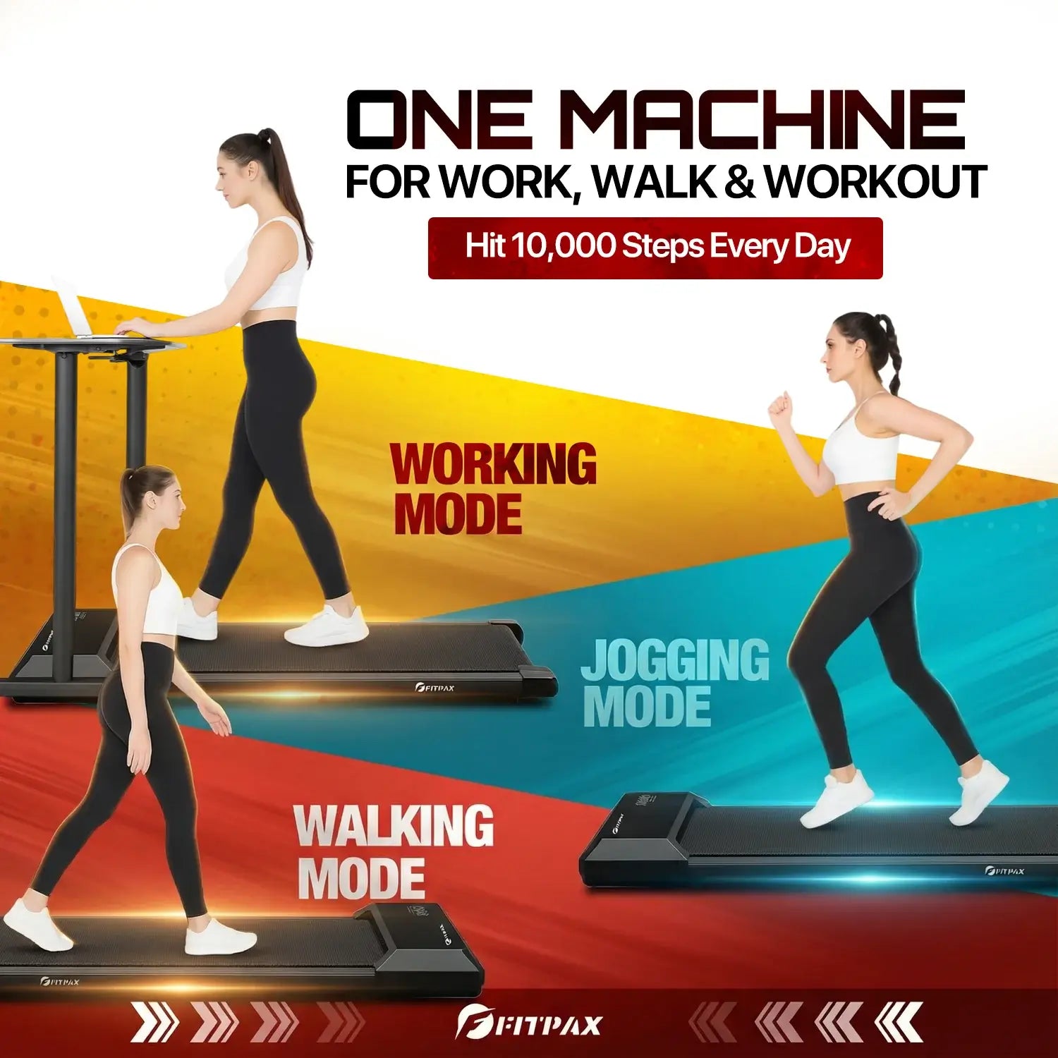 FitPax Urban Walking Pad | Under-Desk Treadmill with App Control