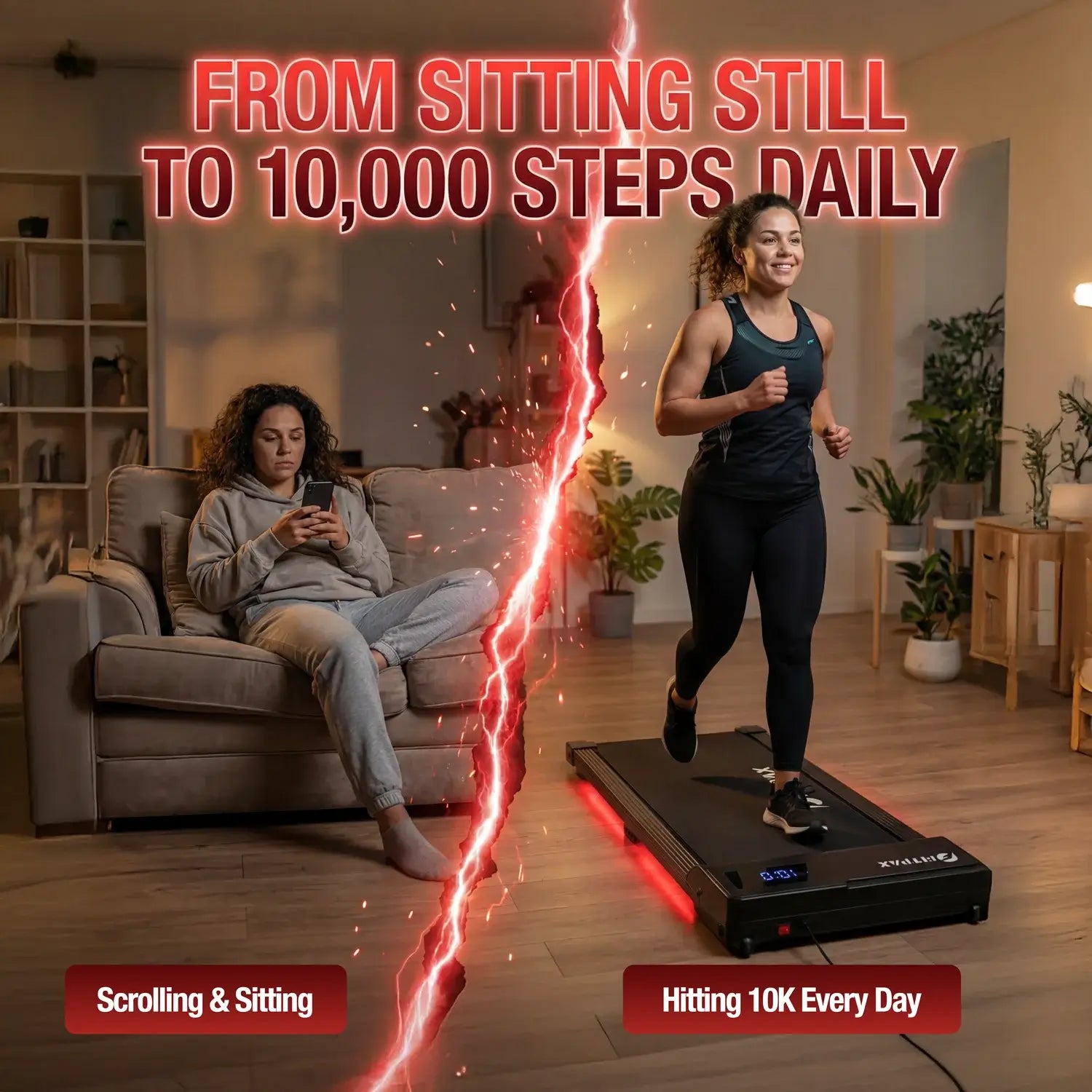 FitPax Urban Walking Pad | Under-Desk Treadmill with App Control