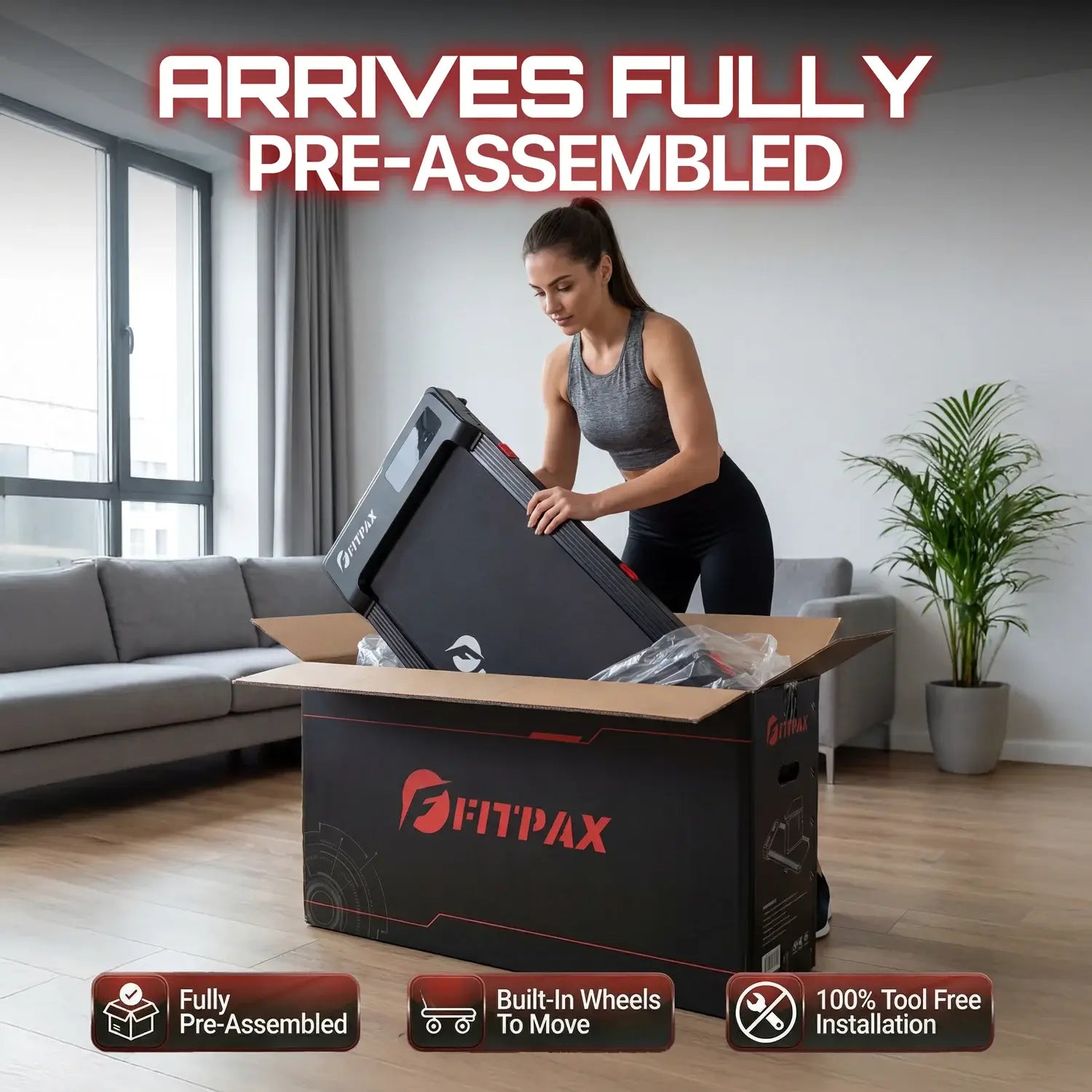 FitPax Urban Walking Pad | Under-Desk Treadmill with App Control