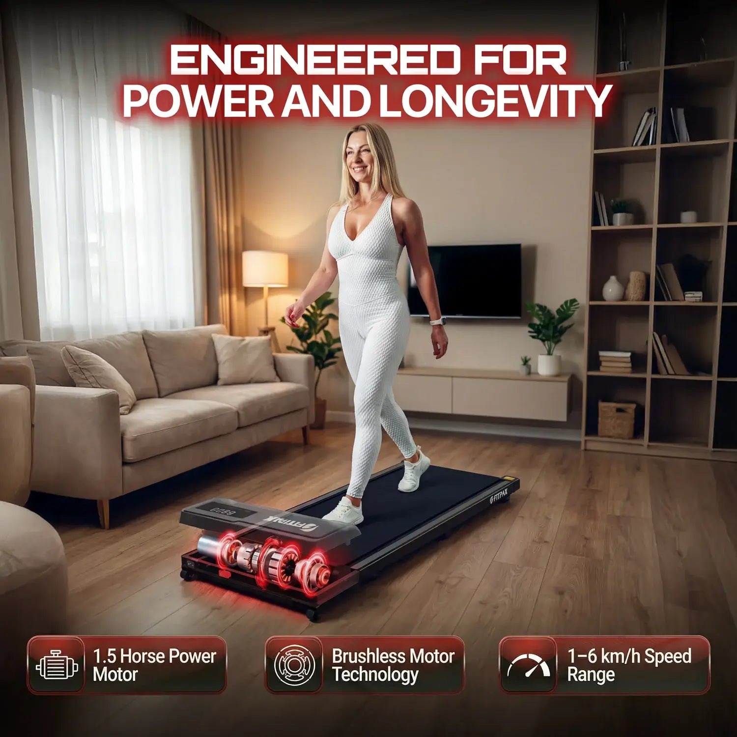 FitPax Urban Walking Pad | Under-Desk Treadmill with App Control