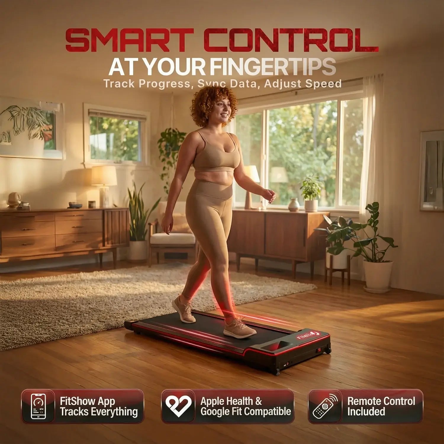 FitPax Urban Walking Pad | Under-Desk Treadmill with App Control