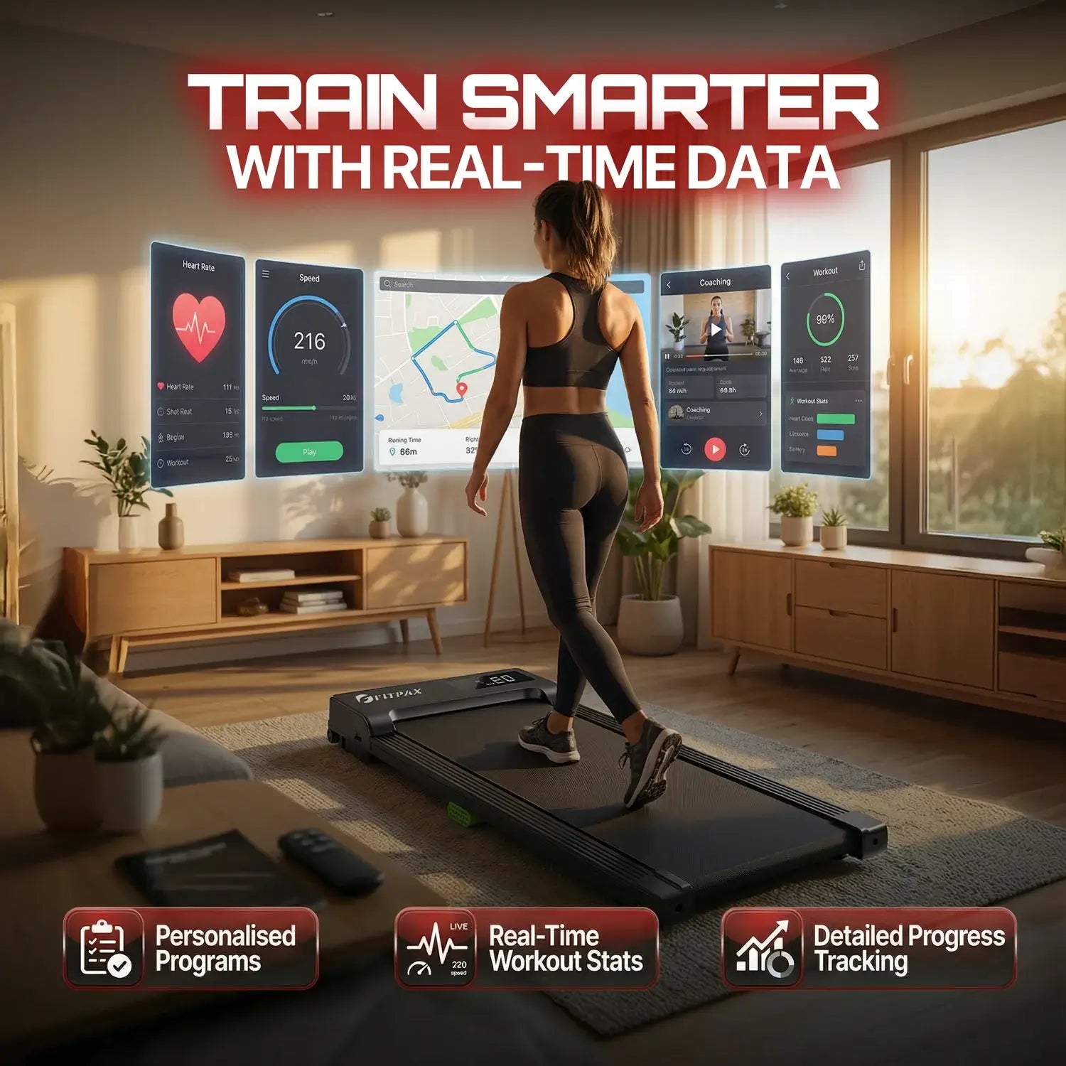 FitPax Urban Walking Pad | Under-Desk Treadmill with App Control