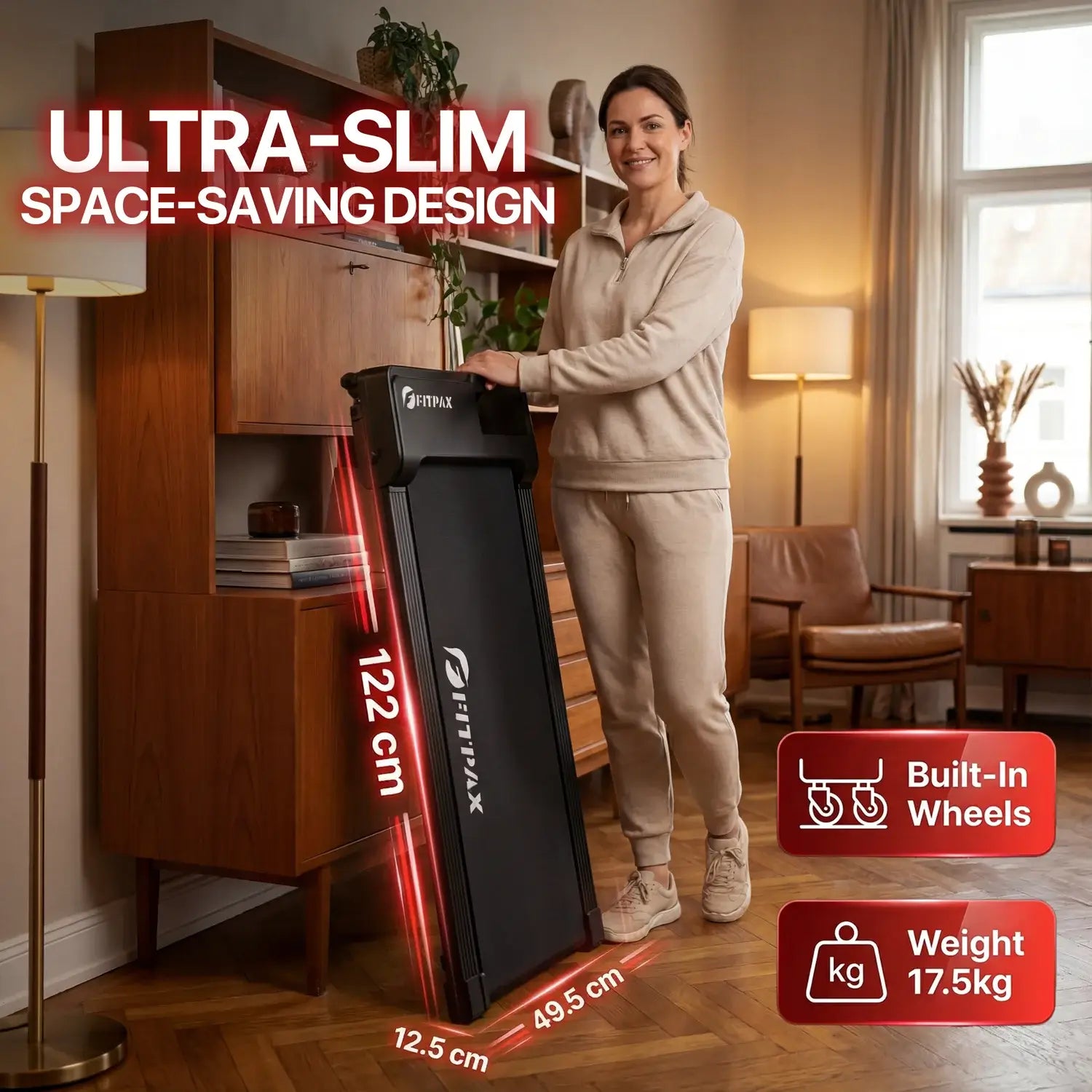 FitPax Urban Walking Pad | Under-Desk Treadmill with App Control