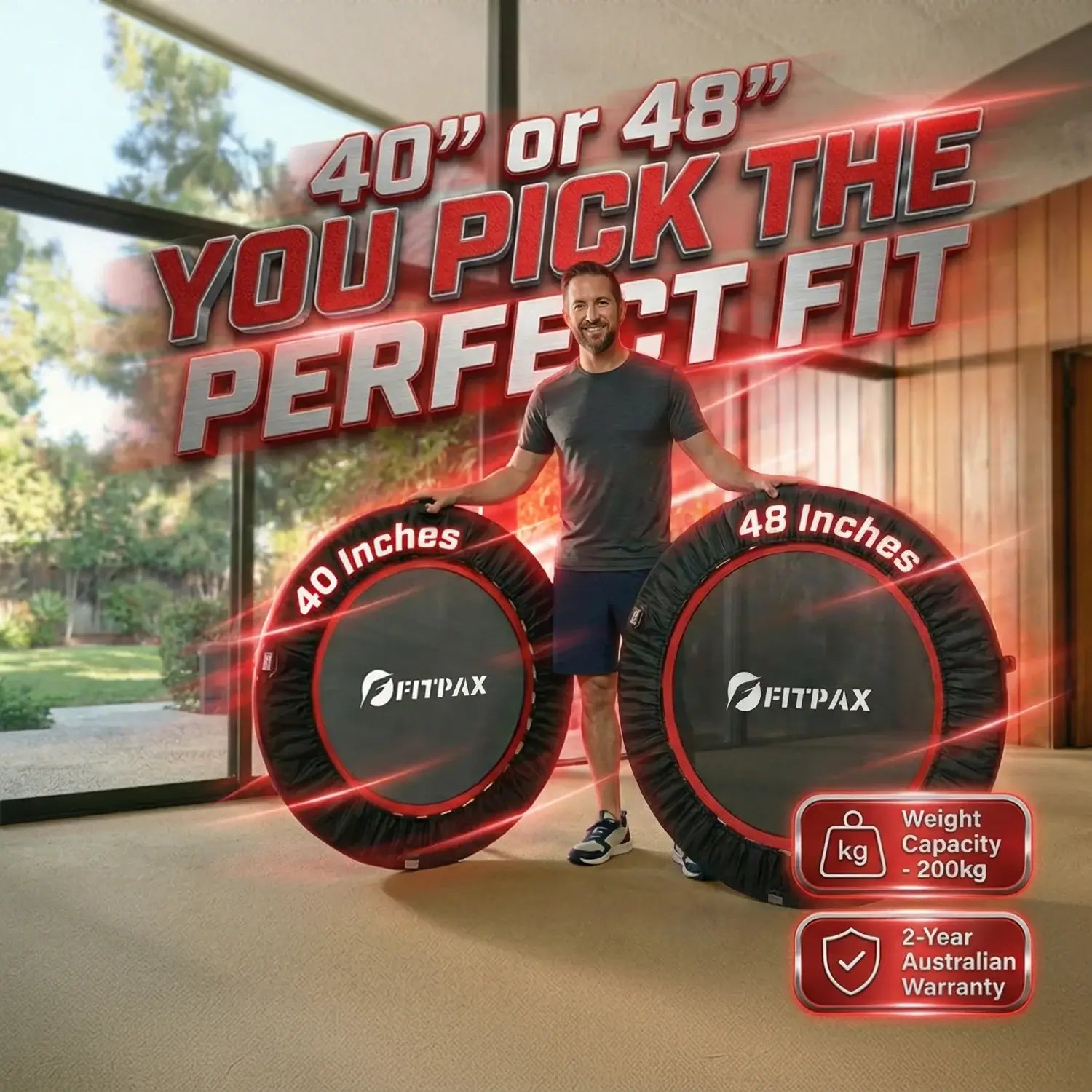 FitPax Stride - At Home Fitness Rebounder