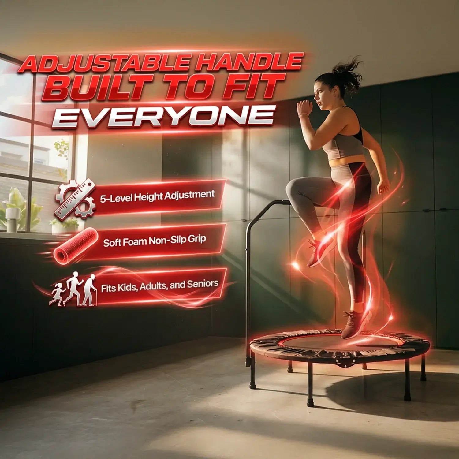 FitPax Stride - At Home Fitness Rebounder